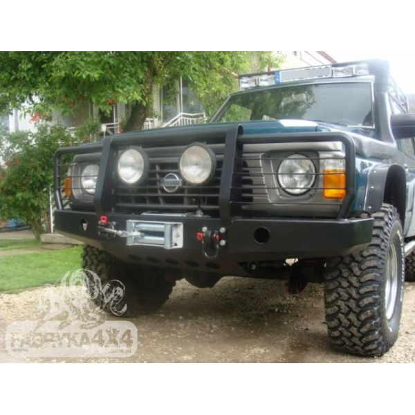 Bara fata OFF ROAD cu bull bar Nissan Patrol Y60