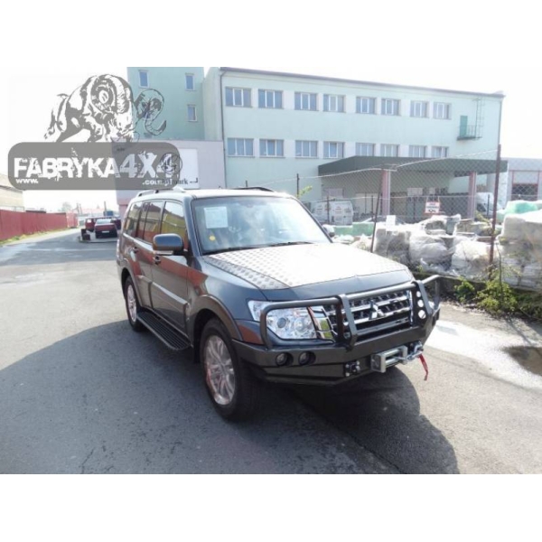 Bara fata OFF ROAD cu bull bar Mitsubishi Pajero IV 2015