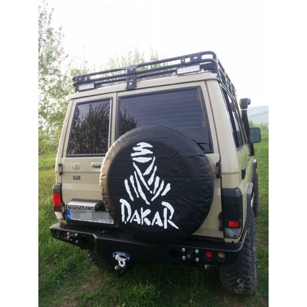 Bara spate OFF ROAD cu placă pentru troliu Toyota Land Cruiser HZJ 71 99-07