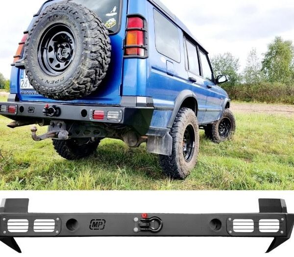 Bara spate OFF ROAD pentru Land Rover Discovery II cu lumini dreptunghiulare