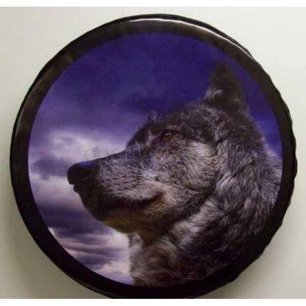 Husa roata de rezerva - print cap de lup
