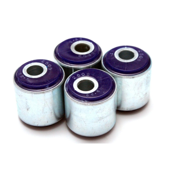 Set bucse brat longitudinal, corectie unghi caster (puntea fata) pentru Land Rover Defender, Discovery 1 si Range Rover