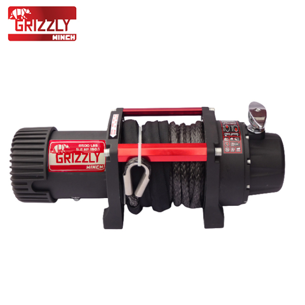 Troliu Grizzly Winch 8500lbs (3855kg) cablu sintetic