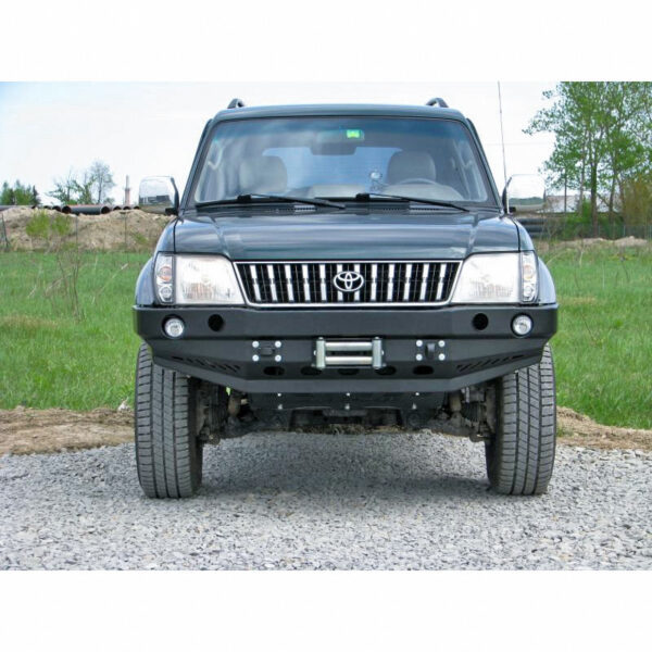 Bara fata cu bullbar versiunea cu overfendere pentru Toyota Land Cruiser J95 (1999-2002)