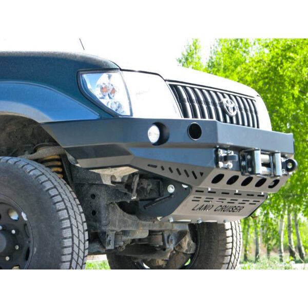Bara fata cu bullbar versiunea cu overfendere pentru Toyota Land Cruiser J90 (1999-2002)