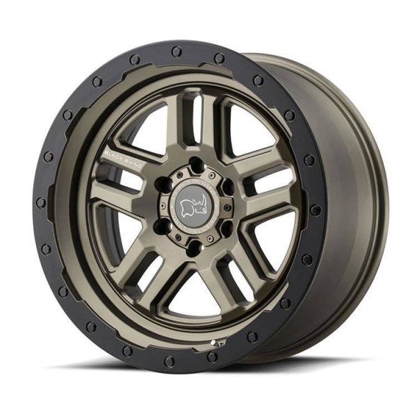 Janta neagra aliaj Barstow Black Rhino 20X8.5 ET 30, 5x127 pentru Jeep JL, JK, WK