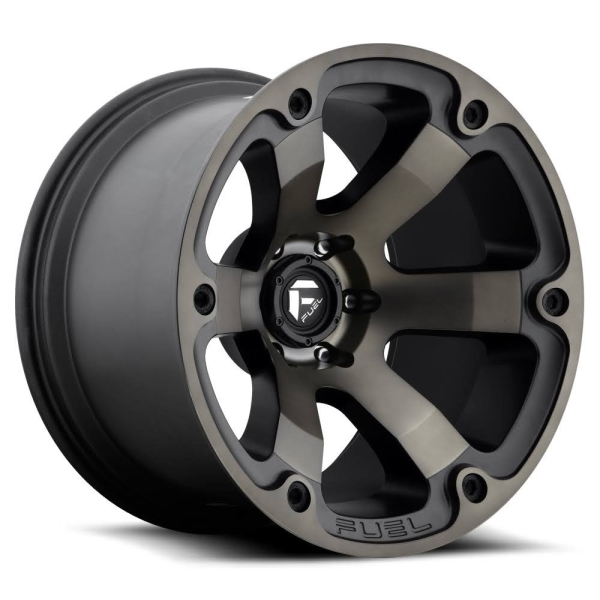 Janta neagra aliaj D564 Beast Fuel 20X10 ET-18, 5x127 pentru Jeep JL, JK, WK