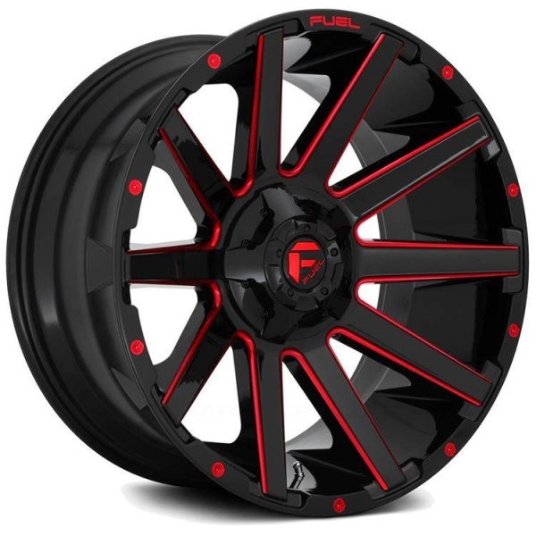 Janta neagra aliaj D643 Contra Fuel 22X10 ET-19, 6X135/6x139.7 pentru Ford Ranger 11-prezent