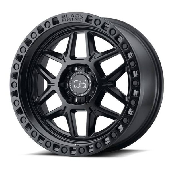 Janta neagra aliaj Kelso Black Rhino 17X9 ET 0, 5x127 pentru Jeep JL, JK