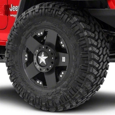 Janta neagra aliaj XD775 Rockstar XD 17X9 ET-12, 5×127 pentru Jeep JL, JK, Yj, XJ, ZJ, TJ