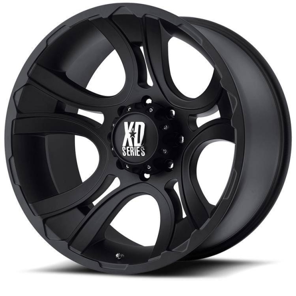Janta neagra aliaj XD801 Crank XD 18X9 ET 0, 5x127 pentru Jeep JL, JK