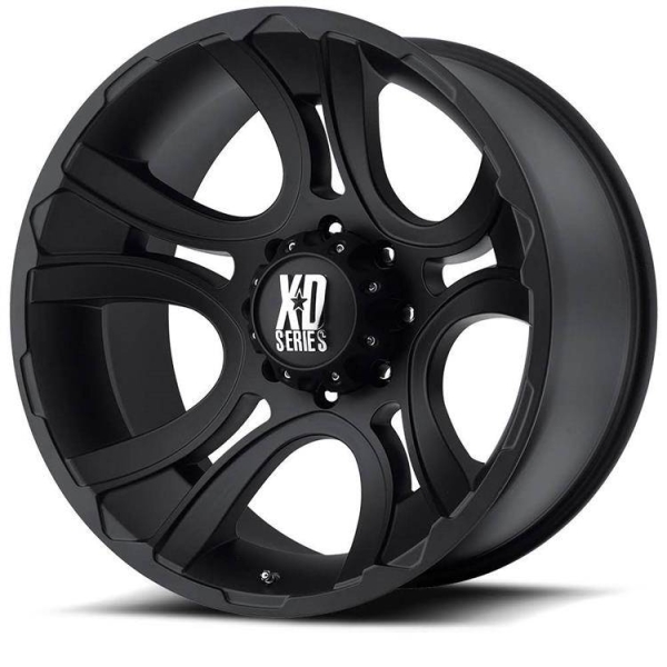 Janta neagra aliaj XD801 Crank XD 20X9 ET 0, 5x127 pentru Jeep JL, JK