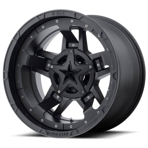 Janta neagra aliaj XD827 Rockstar III XD 18X9 ET 0, 5x114.3/ 5x127 pentru Jeep JL, JK, WJ, WK, XJ