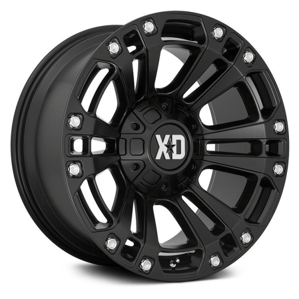 Janta neagra aliaj XD851 Monster XD 20X9 ET 0, 6X135/6x139.7 pentru Ford Ranger 11-prezent
