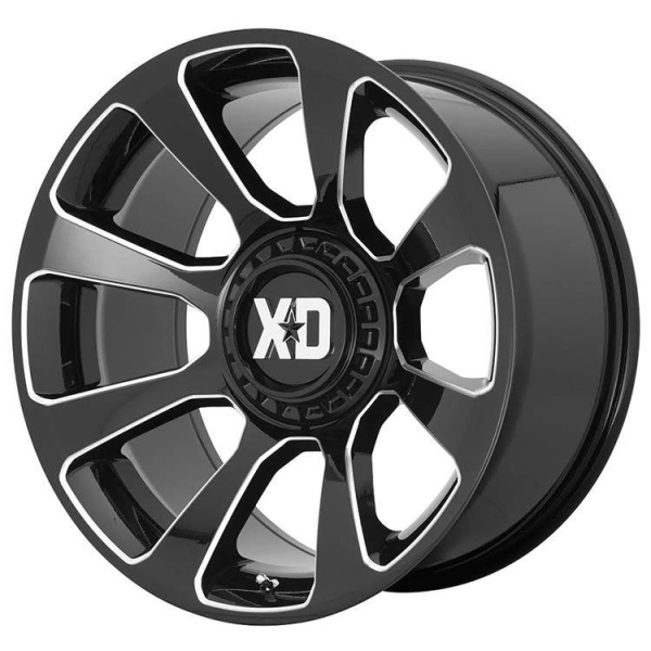 Janta neagra aliaj XD854 Reactor XD 20X9 ET 0, 5x127/5X139.7 pentru Jeep JL, JK