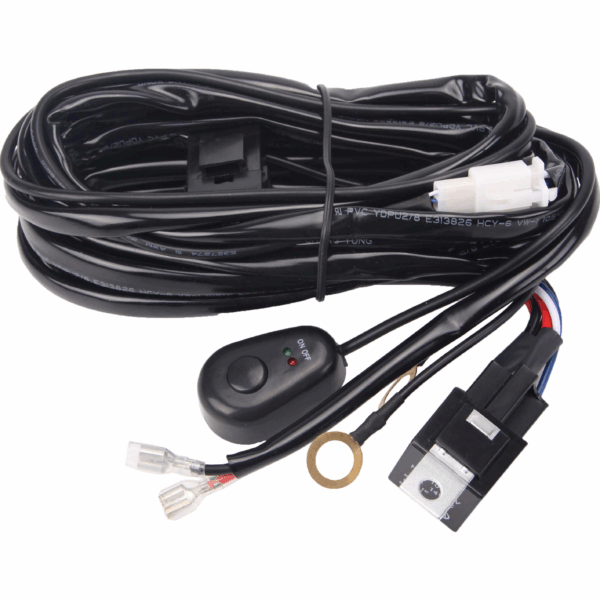 Cablaj cu buton si releu pentru led bar pana la 300W