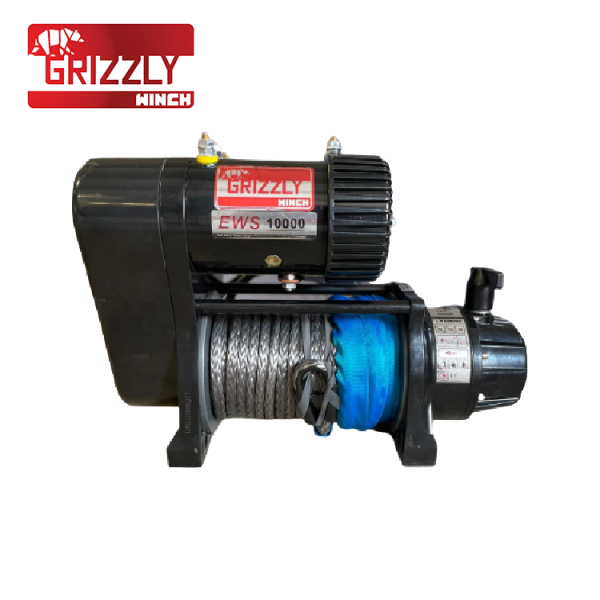 Troliu Grizzly Winch Twin EWS10000lbs (4536kg) cablu sintetic