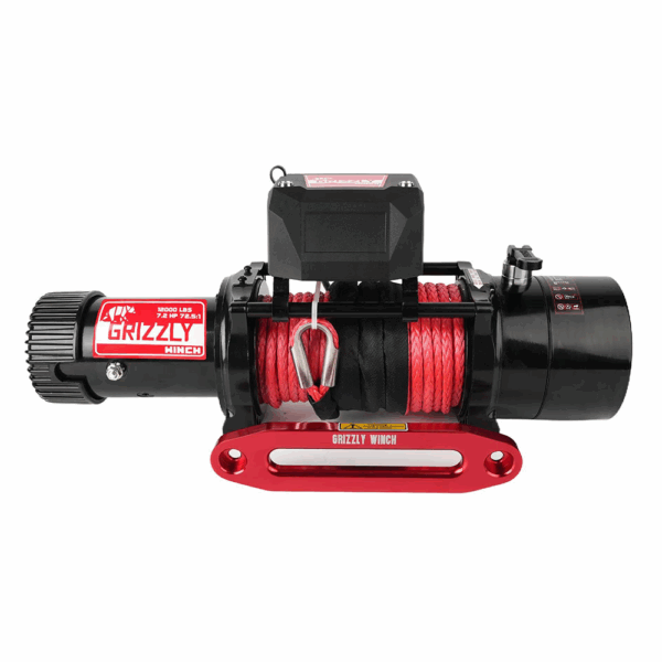 Troliu Grizzly Winch 12000lbs (5454kg) Raport 72.5:1 cu sufa sintetica