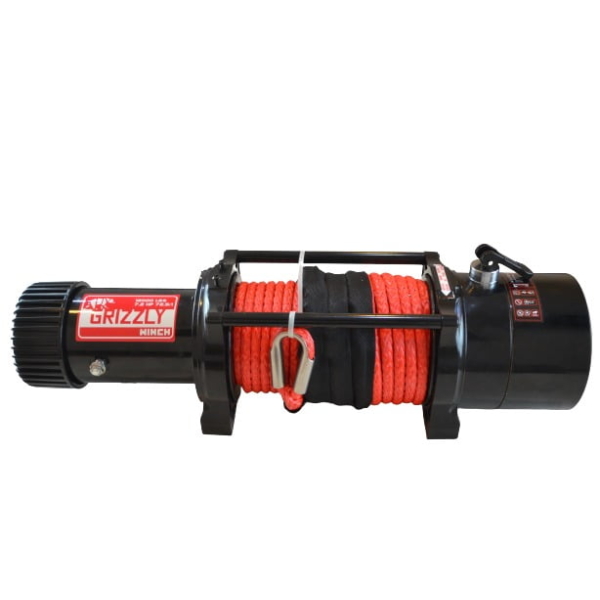 Troliu Grizzly Winch 12000lbs (5454kg) Raport 72.5:1 cu sufa sintetica