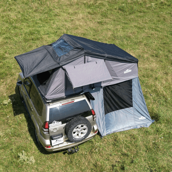 Anexa cort auto Overlander Explorer 3.0 140 cm cu Sky Roof