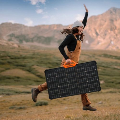Panou Solar Fotovoltaic, Jackery SolarSaga 80W, Fata-Verso, Transmisie 95% 5