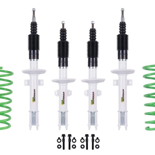 Kit complet suspensie +35 mm cu amortizoare off road Nitrogas. kit coborare motor inclus. NUMAI pentru motor diesel.