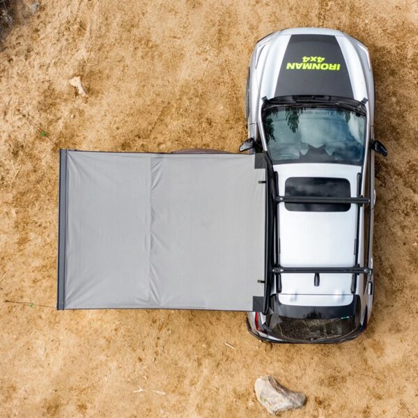 Umbrar lateral ironman 4x4 cu iluminare led, 2.5m latime x 2.5 m extindere