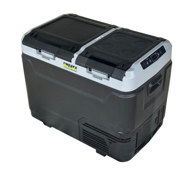 Frigider si congelator auto portabil 50 L, cu compresor, alimentare 12V/24V/220V, Bluetooth, control digital, -20°C +20°C EMD4x4
