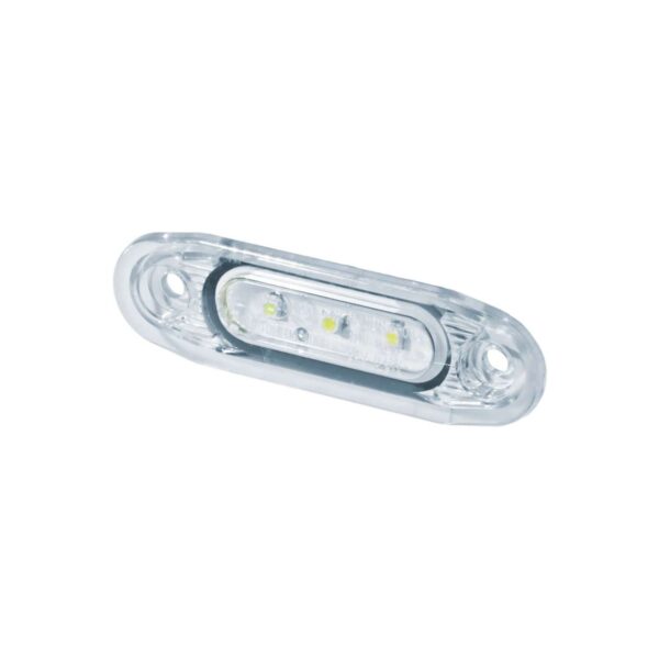 Lampa pozitie LED alb 79x25mm, cablu 5m Strands