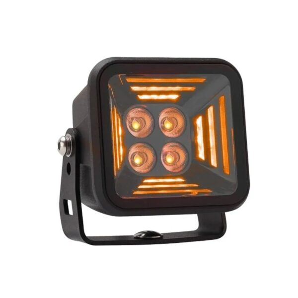 Proiector Led cu capac Dark Knight Fortex 85x64x80mm 40W Strands
