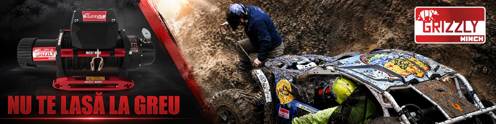 Troliu Grizzly Winch pentru off-road - banner Offroad Mania